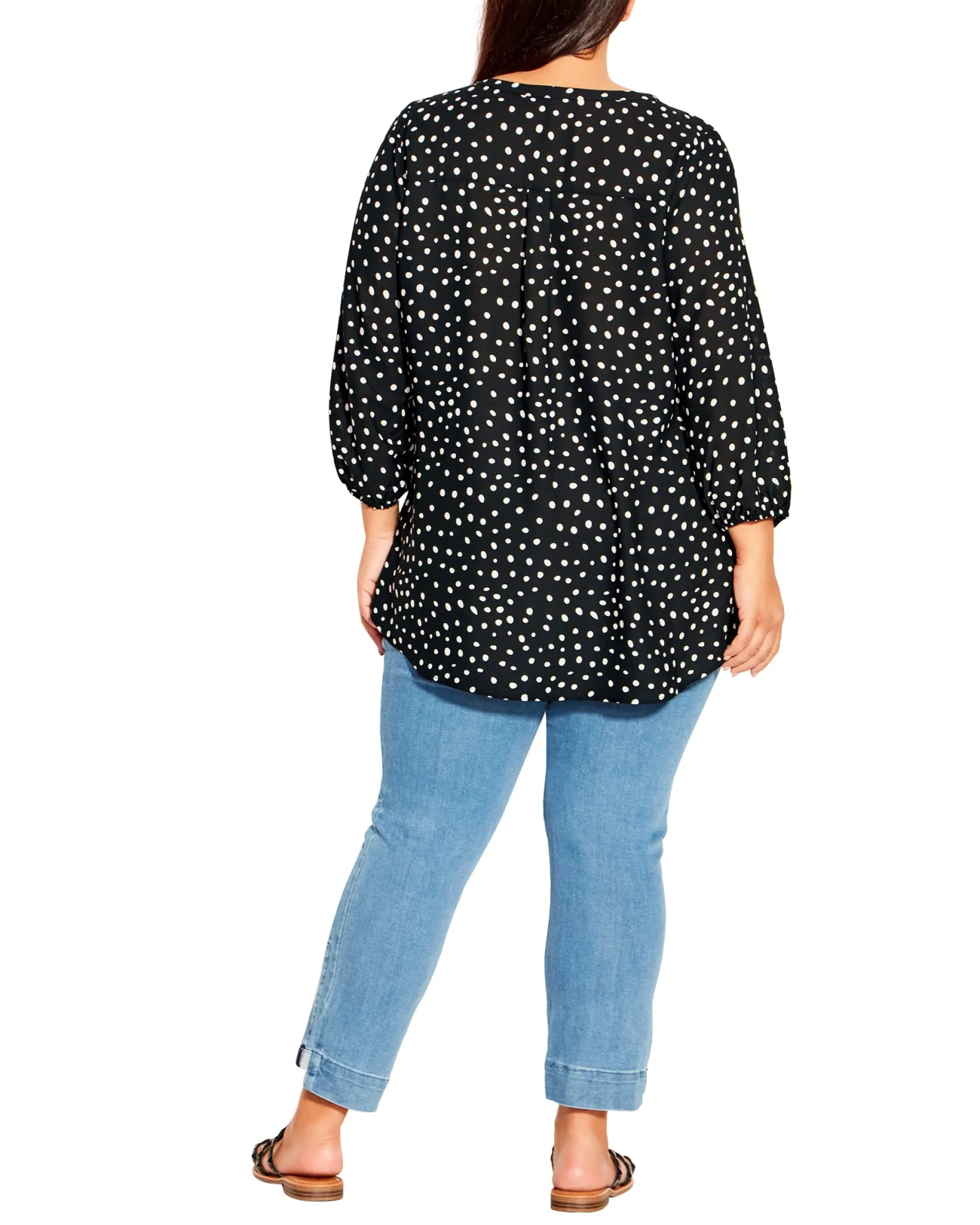 Meila Zip Top | Black Spot